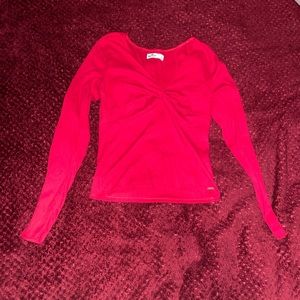 hollister knot long sleeve top